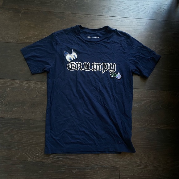 COACH X DISNEY Limited Addition Dark Blue Grumpy Graphic Shirt - Picture 3 of 6
